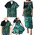 Personalised New Zealand Dart Family Matching Puletasi and Hawaiian Shirt Maori Fern With Paua Shell - Polynesian Pride