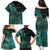 Personalised New Zealand Dart Family Matching Puletasi and Hawaiian Shirt Maori Fern With Paua Shell - Polynesian Pride