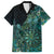 Personalised New Zealand Dart Family Matching Summer Maxi Dress and Hawaiian Shirt Maori Fern With Paua Shell - Polynesian Pride