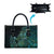 New Zealand Dart Leather Bag Maori Fern With Paua Shell - Polynesian Pride