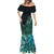 Personalised New Zealand Dart Mermaid Dress Maori Fern With Paua Shell - Polynesian Pride