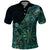 Personalised New Zealand Dart Polo Shirt Maori Fern With Paua Shell - Polynesian Pride