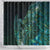 New Zealand Dart Shower Curtain Maori Fern With Paua Shell - Polynesian Pride