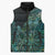 Personalised New Zealand Dart Sleeveless Puffer Jacket Maori Fern With Paua Shell - Polynesian Pride