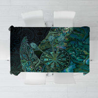 New Zealand Dart Tablecloth Maori Fern With Paua Shell - Polynesian Pride