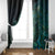 New Zealand Dart Window Curtain Maori Fern With Paua Shell - Polynesian Pride