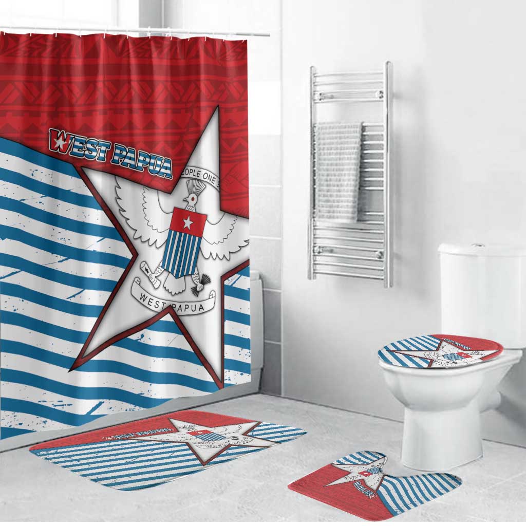 West Papua Morning Star Bathroom Set One People One Soul - Polynesian Pride