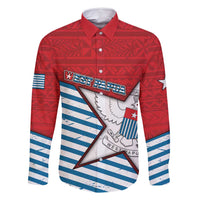 West Papua Morning Star Family Matching Off Shoulder Short Dress and Hawaiian Shirt One People One Soul - Polynesian Pride