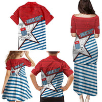 West Papua Morning Star Family Matching Puletasi and Hawaiian Shirt One People One Soul - Polynesian Pride
