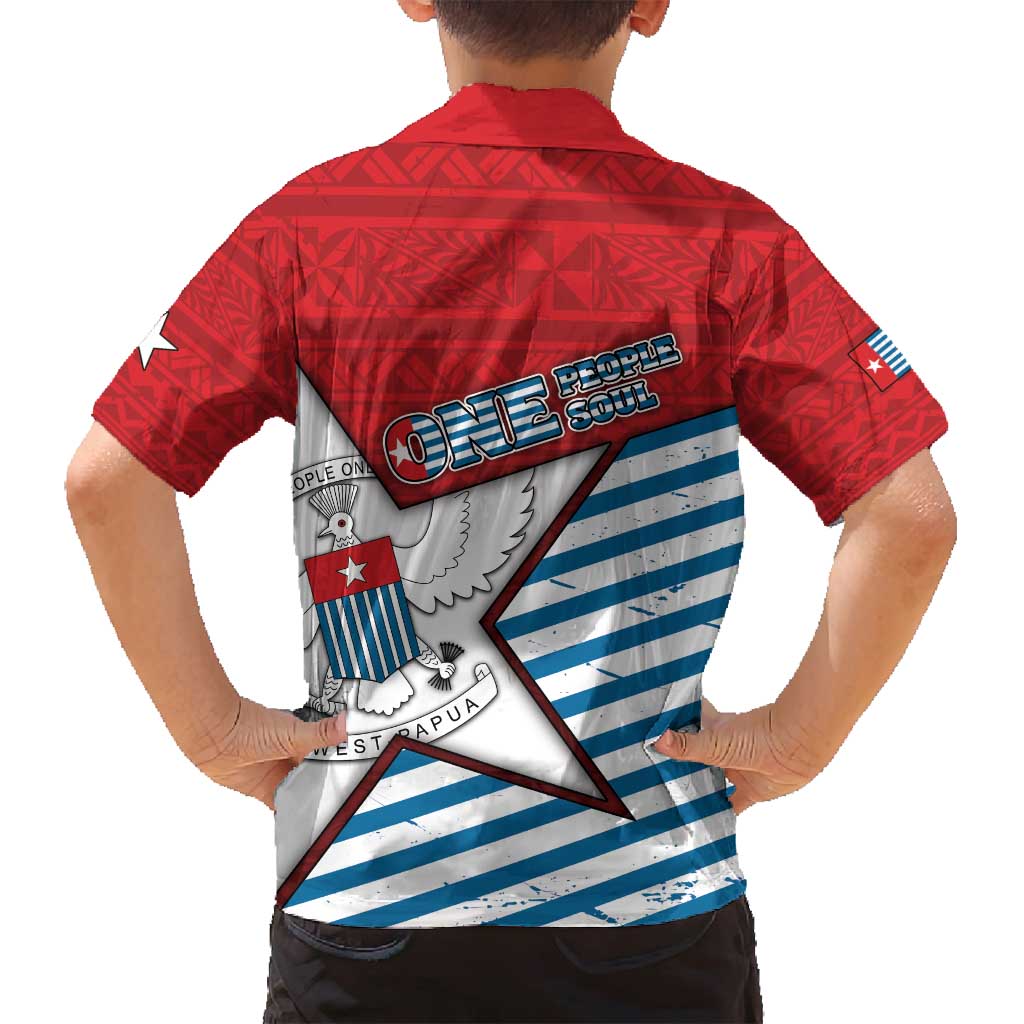 West Papua Morning Star Family Matching Summer Maxi Dress and Hawaiian Shirt One People One Soul - Polynesian Pride