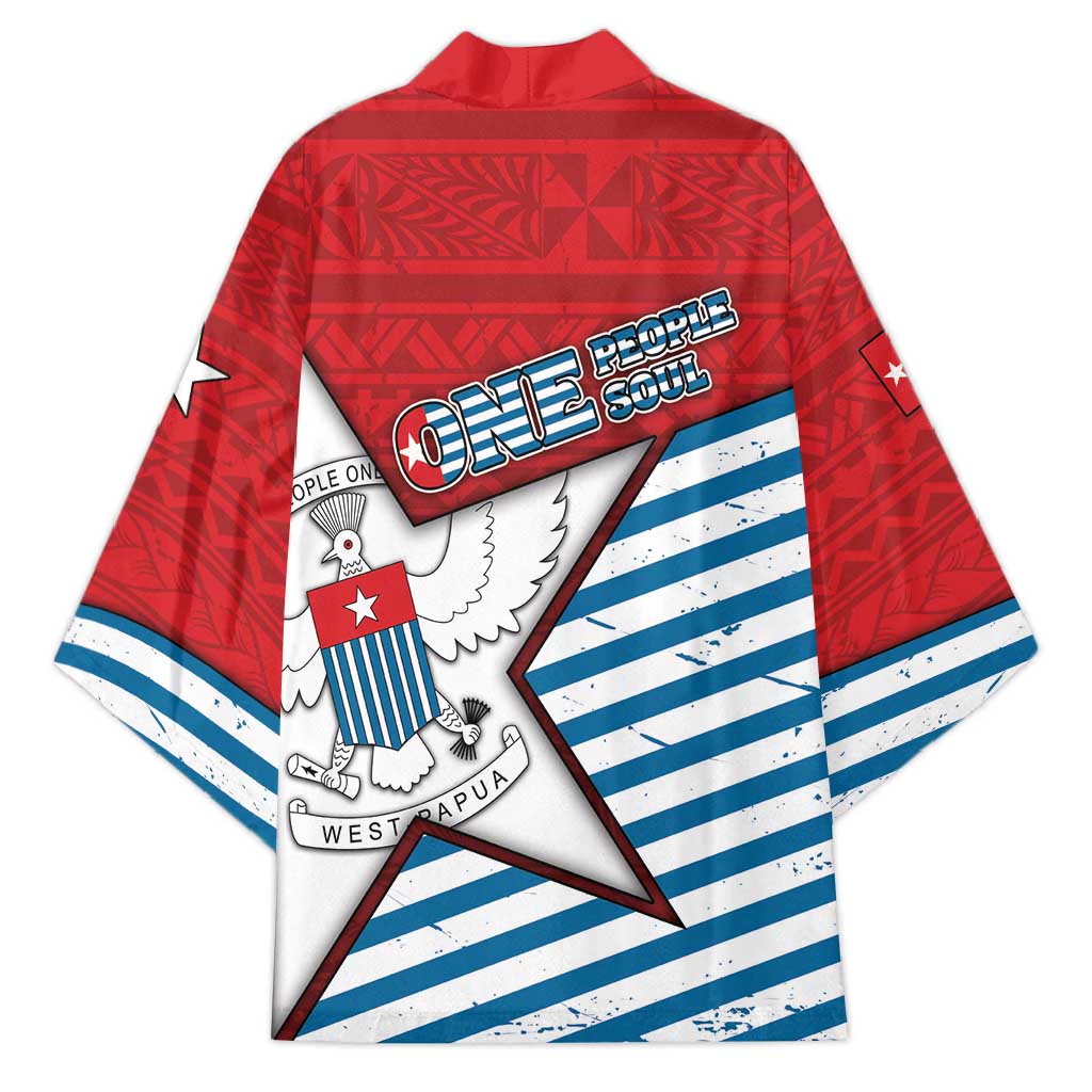 West Papua Morning Star Kimono One People One Soul - Polynesian Pride