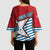 West Papua Morning Star Kimono Sleeve Blouse One People One Soul - Polynesian Pride