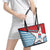 West Papua Morning Star Leather Tote Bag One People One Soul - Polynesian Pride