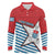 West Papua Morning Star Long Sleeve Polo Shirt One People One Soul - Polynesian Pride