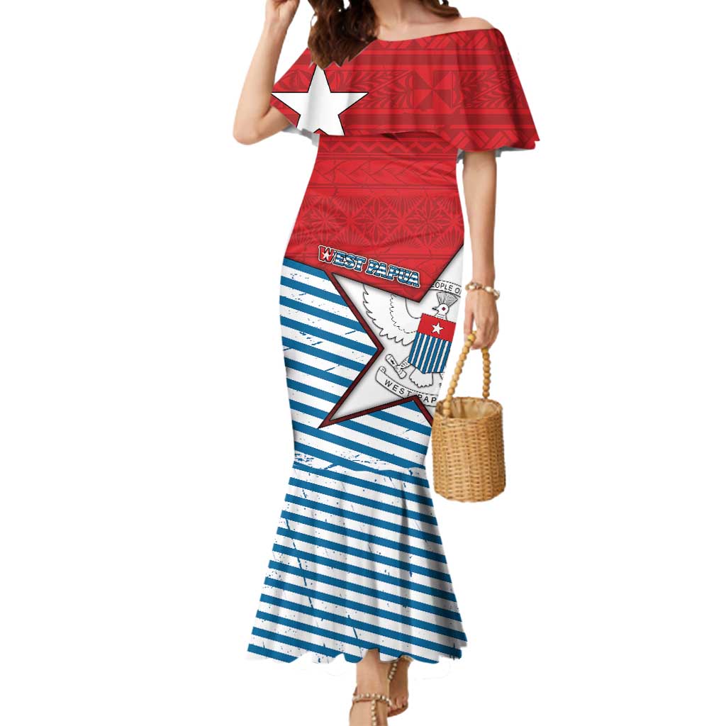 West Papua Morning Star Mermaid Dress One People One Soul - Polynesian Pride