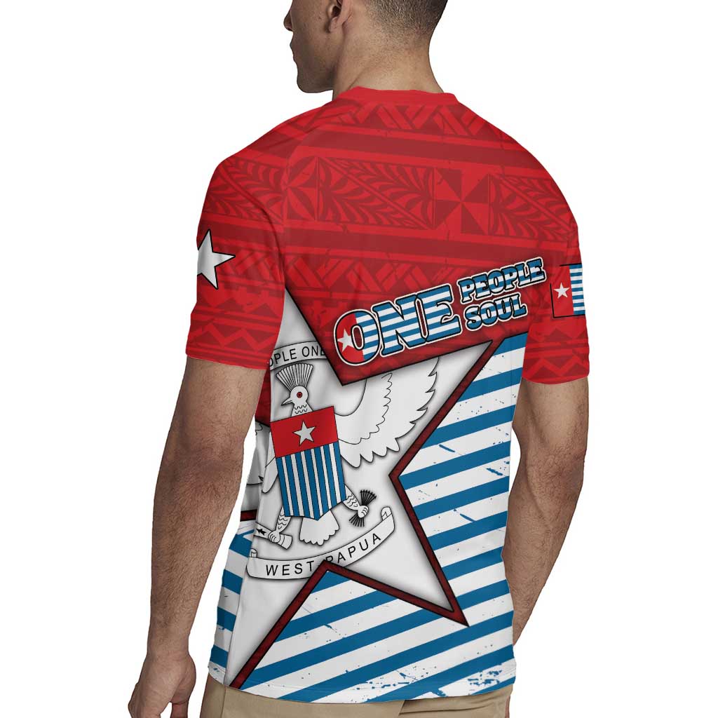 West Papua Morning Star Rugby Jersey One People One Soul - Polynesian Pride