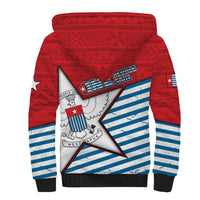 West Papua Morning Star Sherpa Hoodie One People One Soul - Polynesian Pride