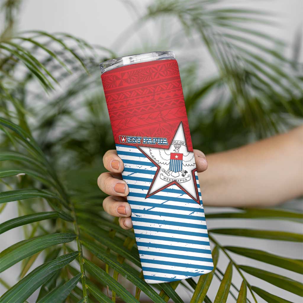West Papua Morning Star Skinny Tumbler One People One Soul - Polynesian Pride