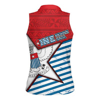 West Papua Morning Star Women Sleeveless Polo Shirt One People One Soul - Polynesian Pride