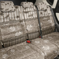 Hawaii Christmas In July Back Car Seat Cover Beige Mele Kalikimaka Sea Animals