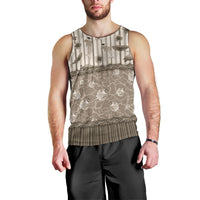 Hawaii Christmas In July Men Tank Top Beige Mele Kalikimaka Sea Animals