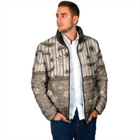 Hawaii Christmas In July Padded Jacket Beige Mele Kalikimaka Sea Animals