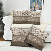 Hawaii Christmas In July Pillow Cover Beige Mele Kalikimaka Sea Animals