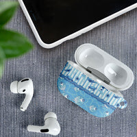 Hawaii Christmas In July AirPods Case Sky Blue Mele Kalikimaka Sea Animals
