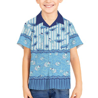 Hawaii Christmas In July Family Matching Mermaid Dress and Hawaiian Shirt Sky Blue Mele Kalikimaka Sea Animals