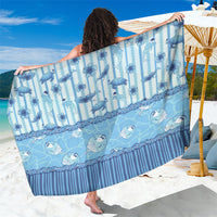 Hawaii Christmas In July Sarong Sky Blue Mele Kalikimaka Sea Animals