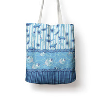 Hawaii Christmas In July Tote Bag Sky Blue Mele Kalikimaka Sea Animals DT05 - Polynesian Pride