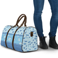 Hawaii Christmas In July Travel Bag Sky Blue Mele Kalikimaka Sea Animals