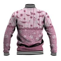 Hawaii Christmas In July Baseball Jacket Dusty Pink Mele Kalikimaka Sea Animals