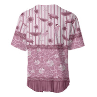 Hawaii Christmas In July Baseball Jersey Dusty Pink Mele Kalikimaka Sea Animals