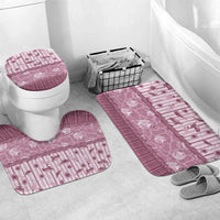 Hawaii Christmas In July Bathroom Set Dusty Pink Mele Kalikimaka Sea Animals