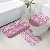 Hawaii Christmas In July Bathroom Set Dusty Pink Mele Kalikimaka Sea Animals