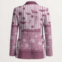 Hawaii Christmas In July Blazer Dusty Pink Mele Kalikimaka Sea Animals