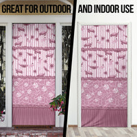 Hawaii Christmas In July Door Cover Dusty Pink Mele Kalikimaka Sea Animals