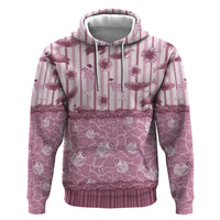 Hawaii Christmas In July Hoodie Dusty Pink Mele Kalikimaka Sea Animals