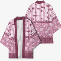 Hawaii Christmas In July Kimono Dusty Pink Mele Kalikimaka Sea Animals