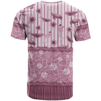 Hawaii Christmas In July T Shirt Dusty Pink Mele Kalikimaka Sea Animals