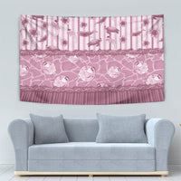 Hawaii Christmas In July Tapestry Dusty Pink Mele Kalikimaka Sea Animals