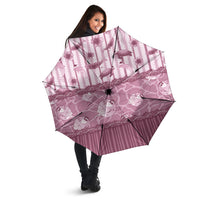 Hawaii Christmas In July Umbrella Dusty Pink Mele Kalikimaka Sea Animals