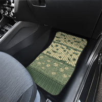 Hawaii Christmas In July Car Mats Olive Green Mele Kalikimaka Sea Animals