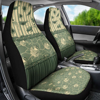 Hawaii Christmas In July Car Seat Cover Olive Green Mele Kalikimaka Sea Animals