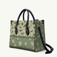 Hawaii Christmas In July Leather Bag Olive Green Mele Kalikimaka Sea Animals