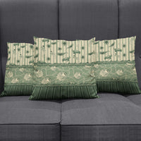 Hawaii Christmas In July Pillow Cover Olive Green Mele Kalikimaka Sea Animals