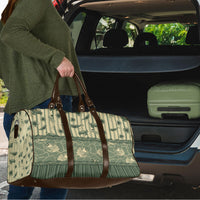 Hawaii Christmas In July Travel Bag Olive Green Mele Kalikimaka Sea Animals