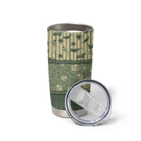 Hawaii Christmas In July Tumbler Cup Olive Green Mele Kalikimaka Sea Animals