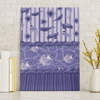 Hawaii Christmas In July Canvas Wall Art Amethyst Purple Mele Kalikimaka Sea Animals